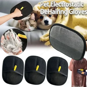 Pet hair remover glove for Long/Short/Curly Hair,  Easy Clean-up!