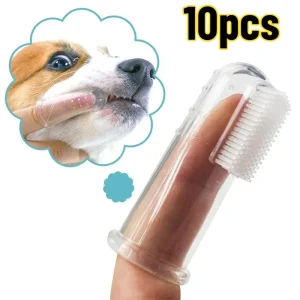 10pcs Super Soft Pet Finger Toothbrush