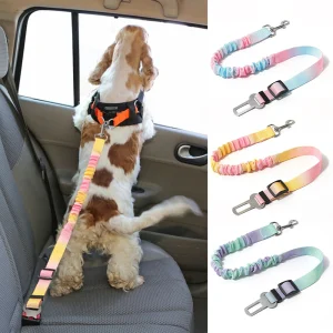 Adjustable Car Seatbelt Leash for Dogs