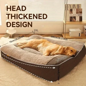 Large Plush Pet Bed - Machine washable