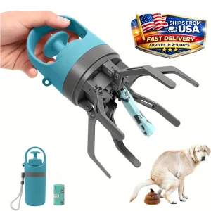 One-Hand Dog Poop Pickup Tool – Portable & Easy