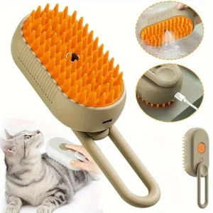 3-in-1 Steam & Grooming Brush for Cats