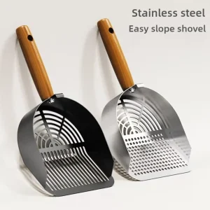Steel Cat Litter Shovel – Handle for Easy Cleaning