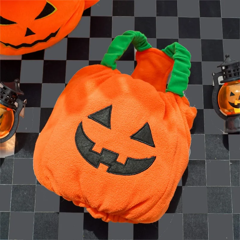 Pumpkin Lantern Pet Costume - Image 5
