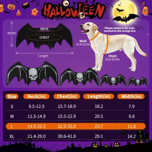 Halloween Bat Wing Dog Costume - Thumbnail Image 3