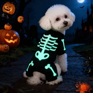 Glow Skeleton Dog Jumpsuit - Thumbnail Image 9