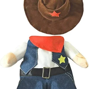 Funny Pet Cowboy Halloween Costume for Cat or small dog - Thumbnail Image 4