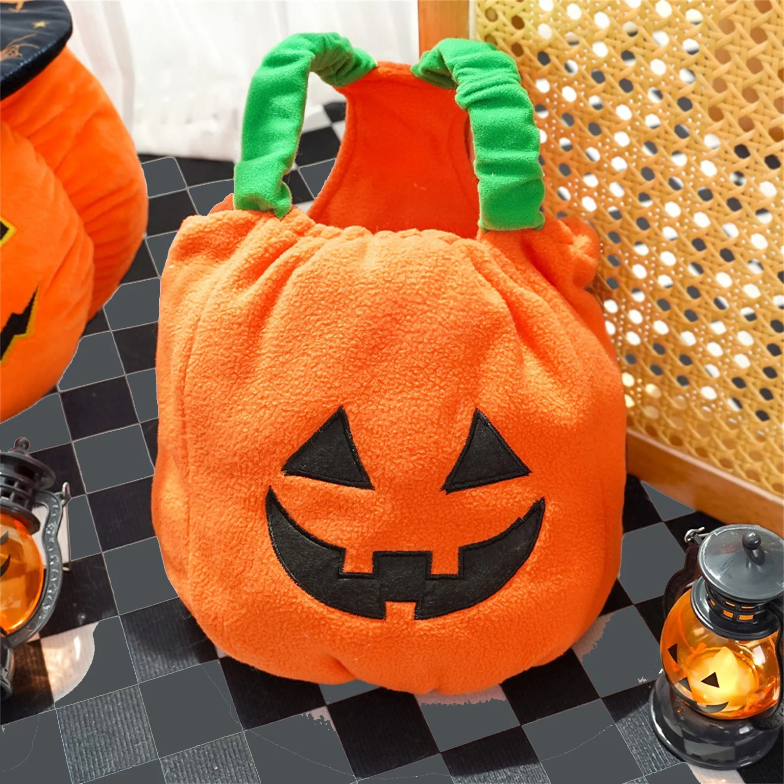 Pumpkin Lantern Pet Costume - Image 13