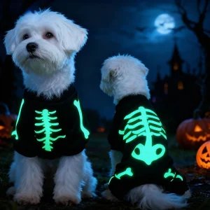 Glow Skeleton Dog Jumpsuit - Thumbnail Image 4