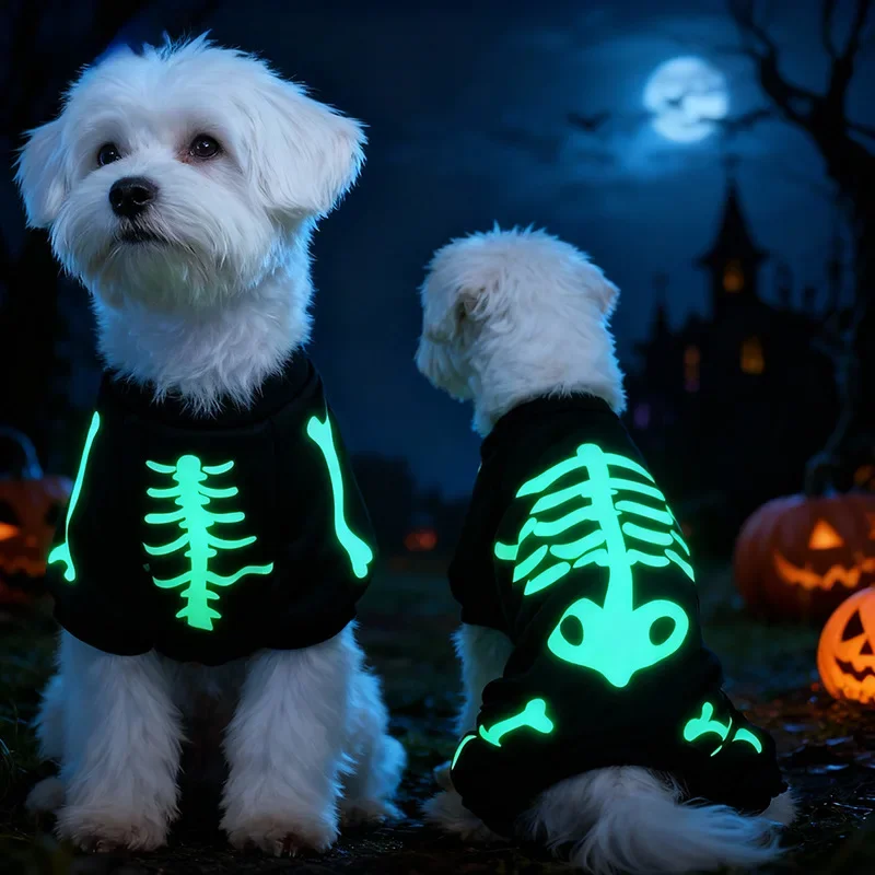 Glow Skeleton Dog Jumpsuit - Image 12